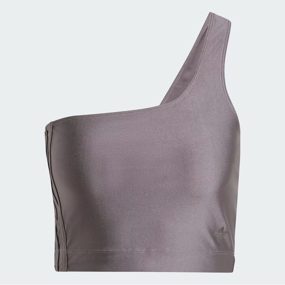 Adidas One-Shoulder Purole Crop Top size L activewear‎